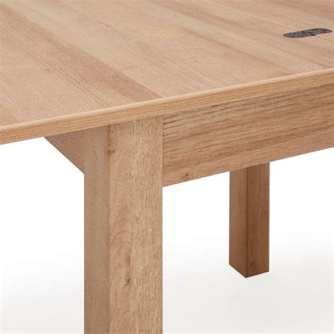 Fulton Oak Effect Flip Top Dining Table | Dunelm