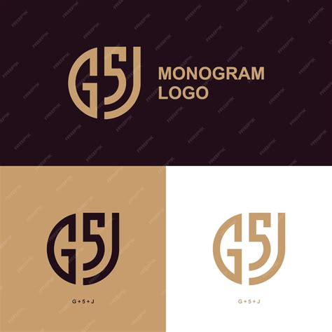 Premium Vector | A monogram logo GSJ that is made by GSJ