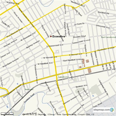 StepMap - Lansdowne - Landkarte für World