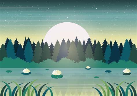 Vector Nature Landscape Illustration 217226 Vector Art at Vecteezy