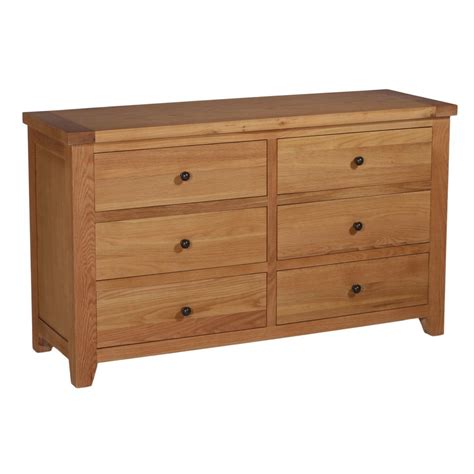 Hallowood Furniture Cotswold 6 Drawer Chest of Drawers 6 Drawer Chest, Chest Of Drawers ...