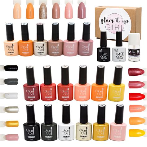 High Quality/ Glam Gel UV/LED Gel Nail Polish Salon Starter Kit 21 Piece | Shop Today. Get it ...