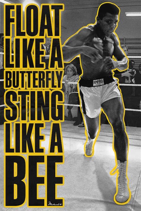 Float like a butterfly St - Canvas Wall Art | Muhammad Ali Enterprises | Muhammad ali poster ...