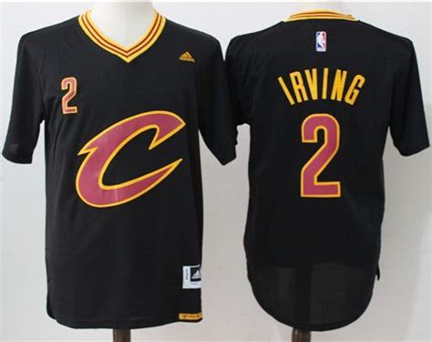 #Cavaliers #2 #Kyrie #Irving Black Short Sleeve C #StitchedNBAJersey ...