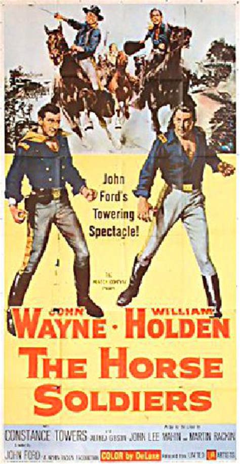 The Horse Soldiers Original 1959 U.S. Three Sheet Movie Poster ...