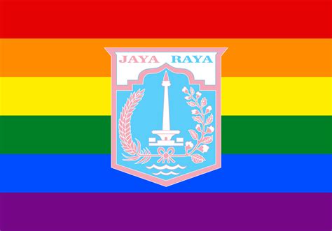 Restyled Jakarta flag to pride flag : r/QueerVexillology