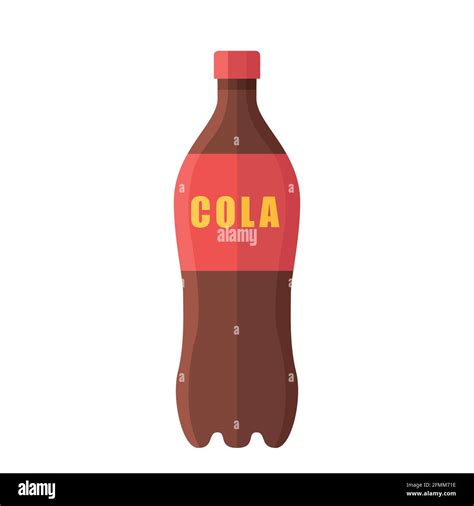 Cartoon vector illustration isolated object soft drink cola bottle ...