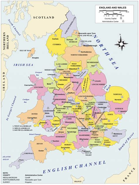 Mapa Da Inglaterra