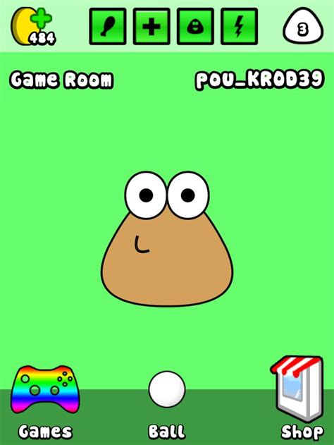 Play Pou!!! Download on App Store.