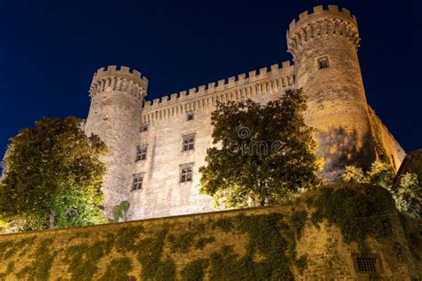 Bracciano, Roma: the Medieval Castle by Night Stock Photo - Image of ...