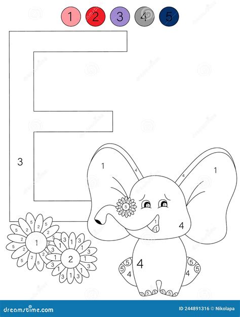 Coloring Book Alphabet with Animals. ABC Coloring Page for Kids with ...