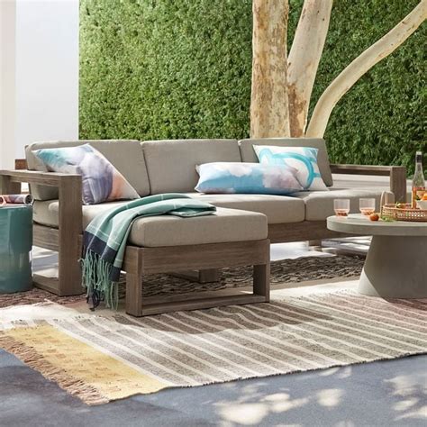 West Elm Portside Outdoor 2-Piece Chaise Sectional | The Most ...