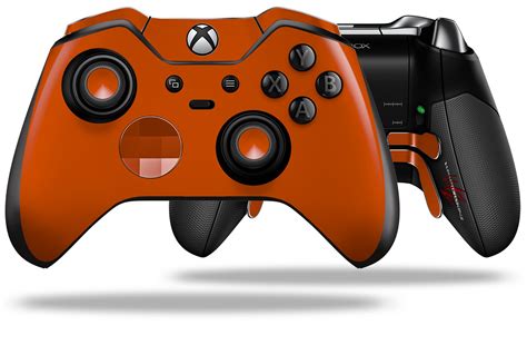 Solids Collection Burnt Orange - Decal Style Skin fits Microsoft XBOX One ELITE Wireless ...