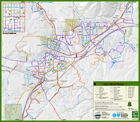 Flagstaff Urban Trails and Bikeways Map • mappery