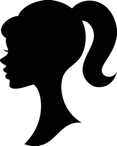 Barbie Head Silhouette Wood Cutout - 12x1/4 | Barbie silhouette, Barbie ...