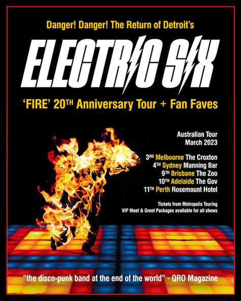 ELECTRIC SIX Bringing the fire – X-Press Magazine – Entertainment in Perth