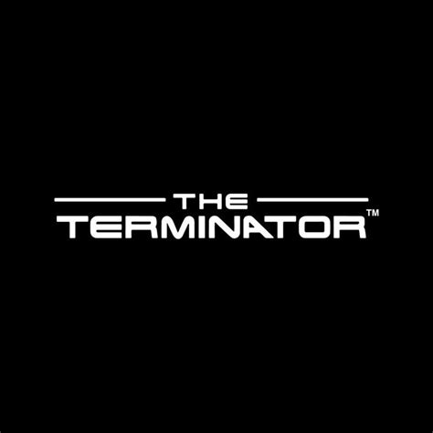 The Terminator Title Font Logo Text Men's T-Shirt | Terminator, Mens tshirts, Title font