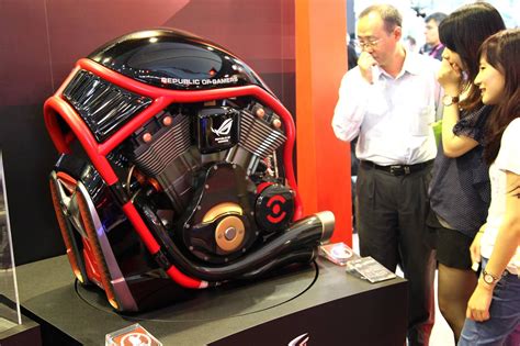 Custom Made Asus ROG Harley Engine Computer Case