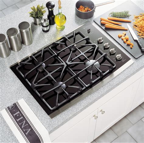 GE Profile - JGP940SEKSS - 30" Built-In Ceramic-Glass Cooktop - Stainless Steel | Sears Outlet