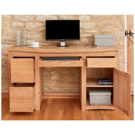 Addison Solid Oak Home Office Desk | Computer Desks