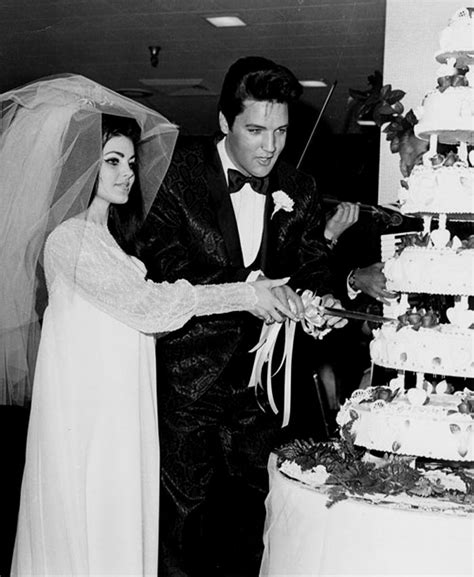 45 Candid Photographs of Elvis and Priscilla Presley on Their Wedding Day on May 1, 1967 ...