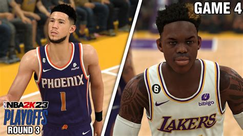 Los Angeles Lakers vs Phoenix Suns 2023 NBA Playoffs Game 4 Simulation (2K23 Gameplay) - YouTube