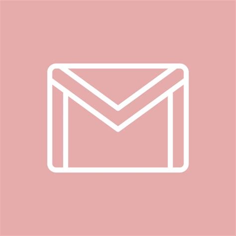 Light Pink Gmail App Icon in 2023 | App icon, Light pink, Pink