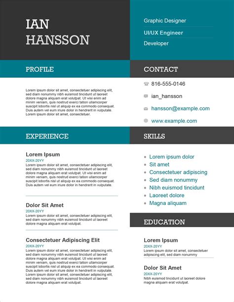 [Download 16+] Download Microsoft Word Resume Template Download Free Gif vector