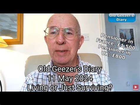 WATCH: Old Geezer's Diary, 11 May - Are we supposed to live or just ...