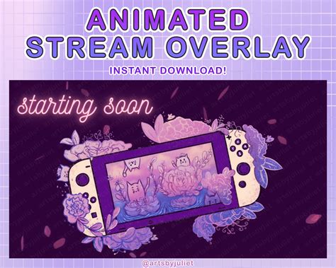 Twitch Animated Stream Overlay / Twitch Overlays / Starting Soon ...