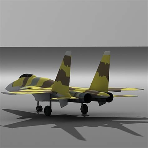 3d Model Super Flanker Aircraft