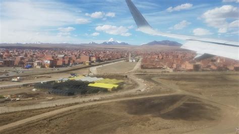 Landing in Bolivia, La Paz airport (El Alto) - YouTube