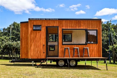 Couple Shifts into Tiny House on Wheels to Travel in New Zealand