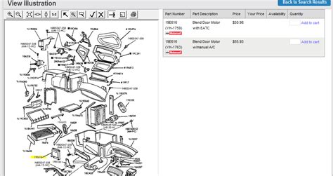 Search for part by ford part number