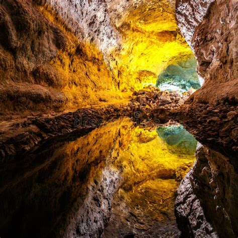 Cueva De Los Verdes, Lanzarote Fotografia Stock - Immagine di terra, isola: 92147004