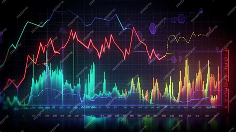 Premium AI Image | Stock market chart glowing in abstract style on ...