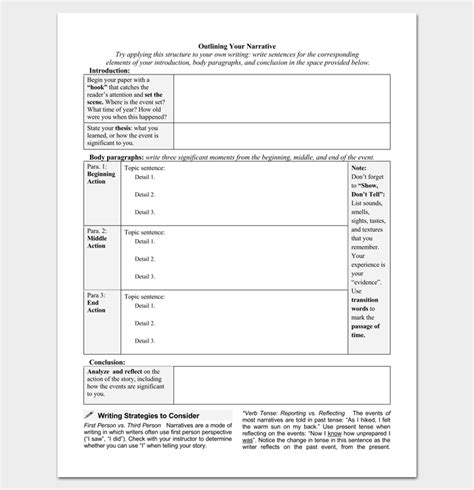 Novel Outline Template - 11+ For Word, Excel & PDF Format