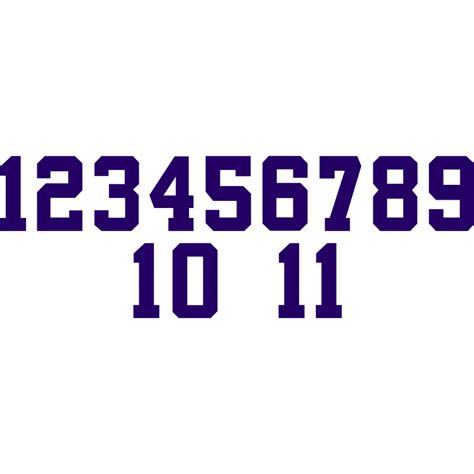 Sets of Iron On Numbers