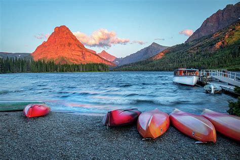 A Windy Morning on Two Medicine Lake Photograph by Harriet Feagin - Pixels