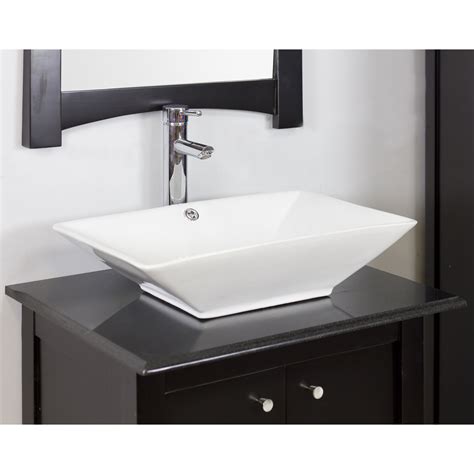 American Imaginations Above Counter Rectangle Vessel Bathroom Sink ...