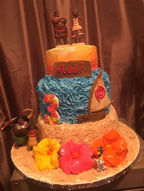 Moana cake | Moana cake, Cake, Cake decorating