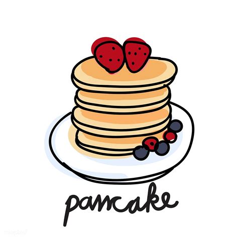 Illustration drawing style of pancake | free image by rawpixel.com | Pancake drawing, Pancake ...