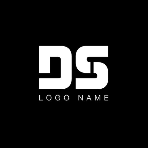 Premium Vector | DS letter modern logo in black and white color