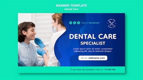 Free PSD | Dental care banner template