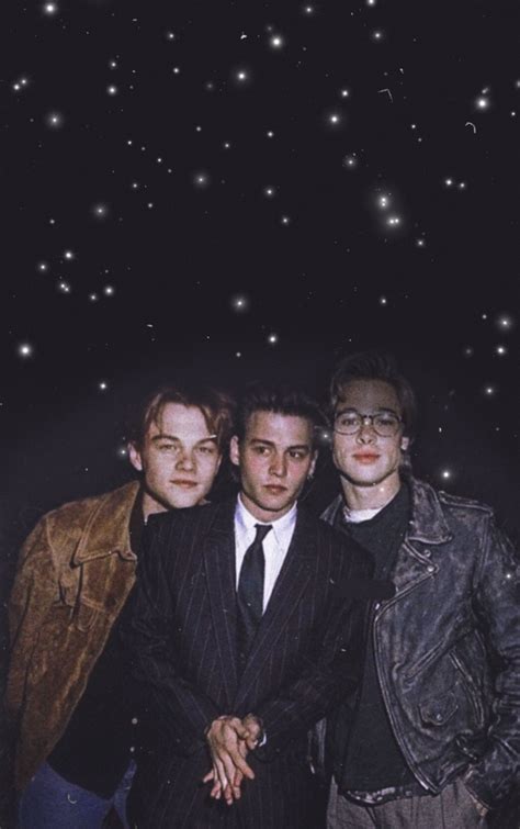 Johnny Depp, Leonardo DiCaprio And Brad 90s Magnet For Sale By SkyAfterDusk Redbubble ...