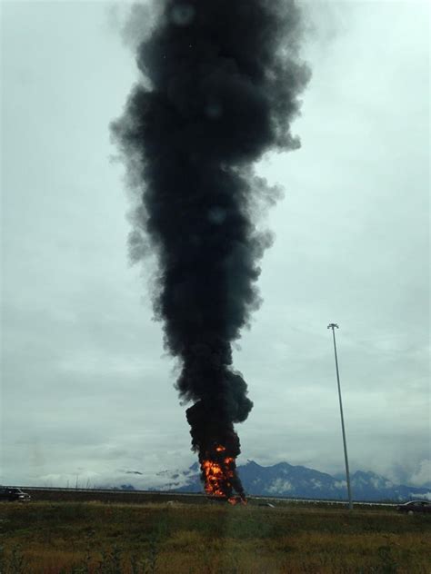 Oil tanker fire shuts Palmer access; Fair traffic diverted - Alaska ...