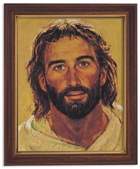 The Face Of Jesus Print By Artist Hook In Woodtone Frame With Glass | Jesus prints, Jesus face ...