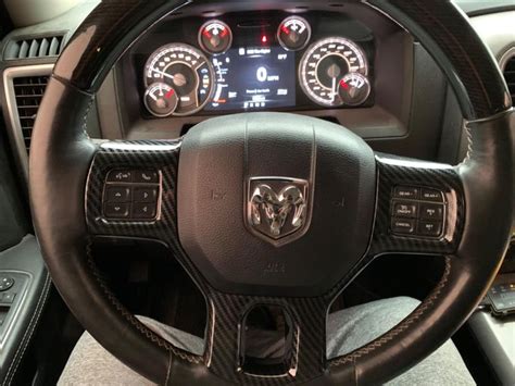 Steering Wheel Interior Cover Trim fit 2011-2018 Dodge RAM 1500 2500 ...