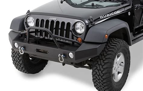 Warrior Products 59950 Full Width Front Winch Bumper with Brush Guard for 07-17 Jeep® Wrangler ...