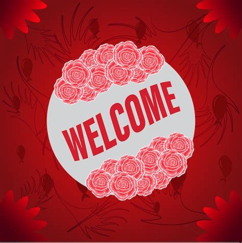 Premium Vector | Welcome banner design